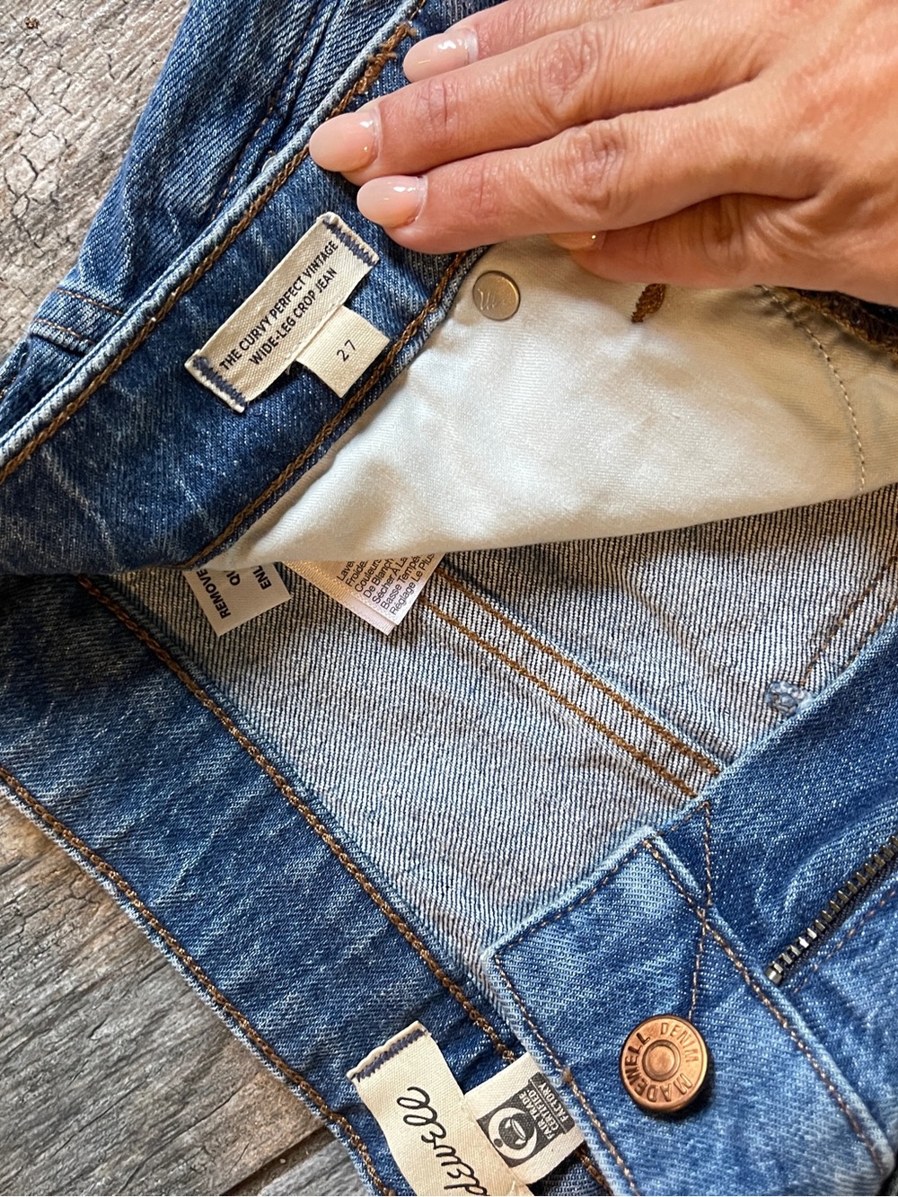 Madewell The Curvy Perfect Vintage Wide-Leg Crop Jean - Picture 3 of 4